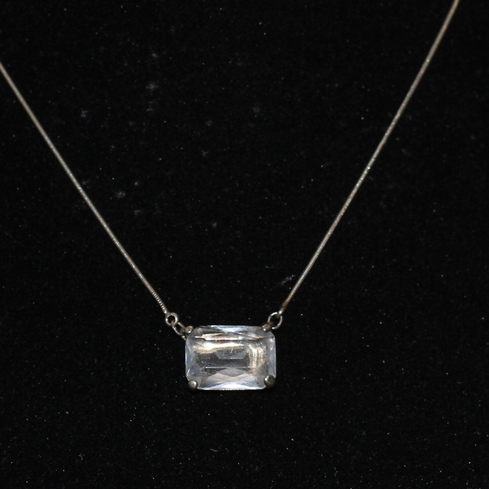 Clear Stone Necklace